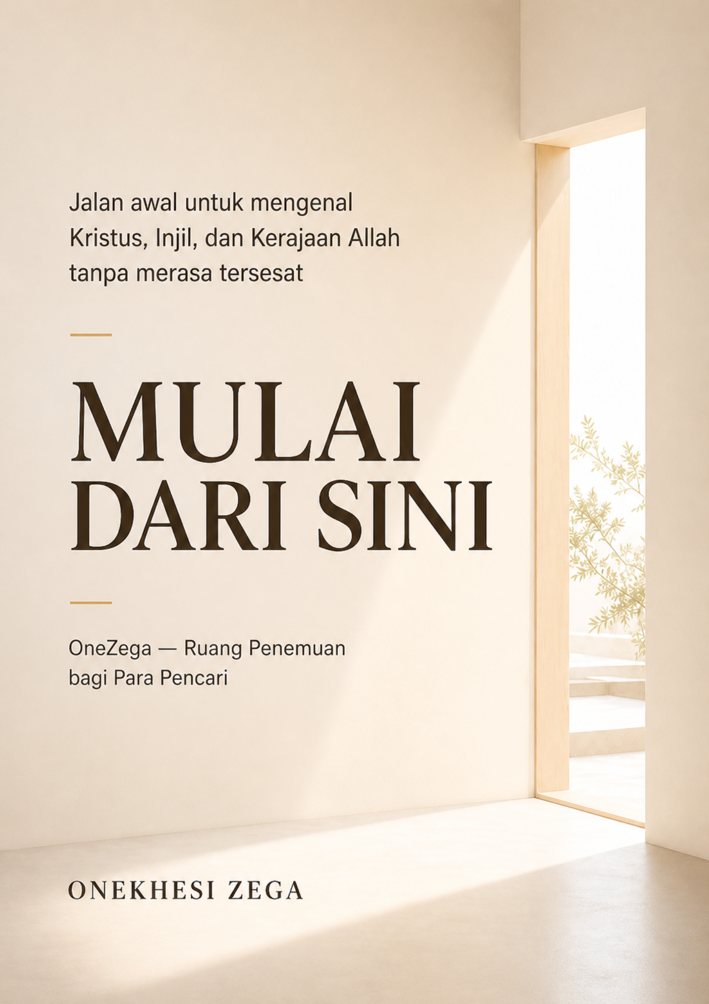 Mockup buku Mulai Dari Sini — One Zega